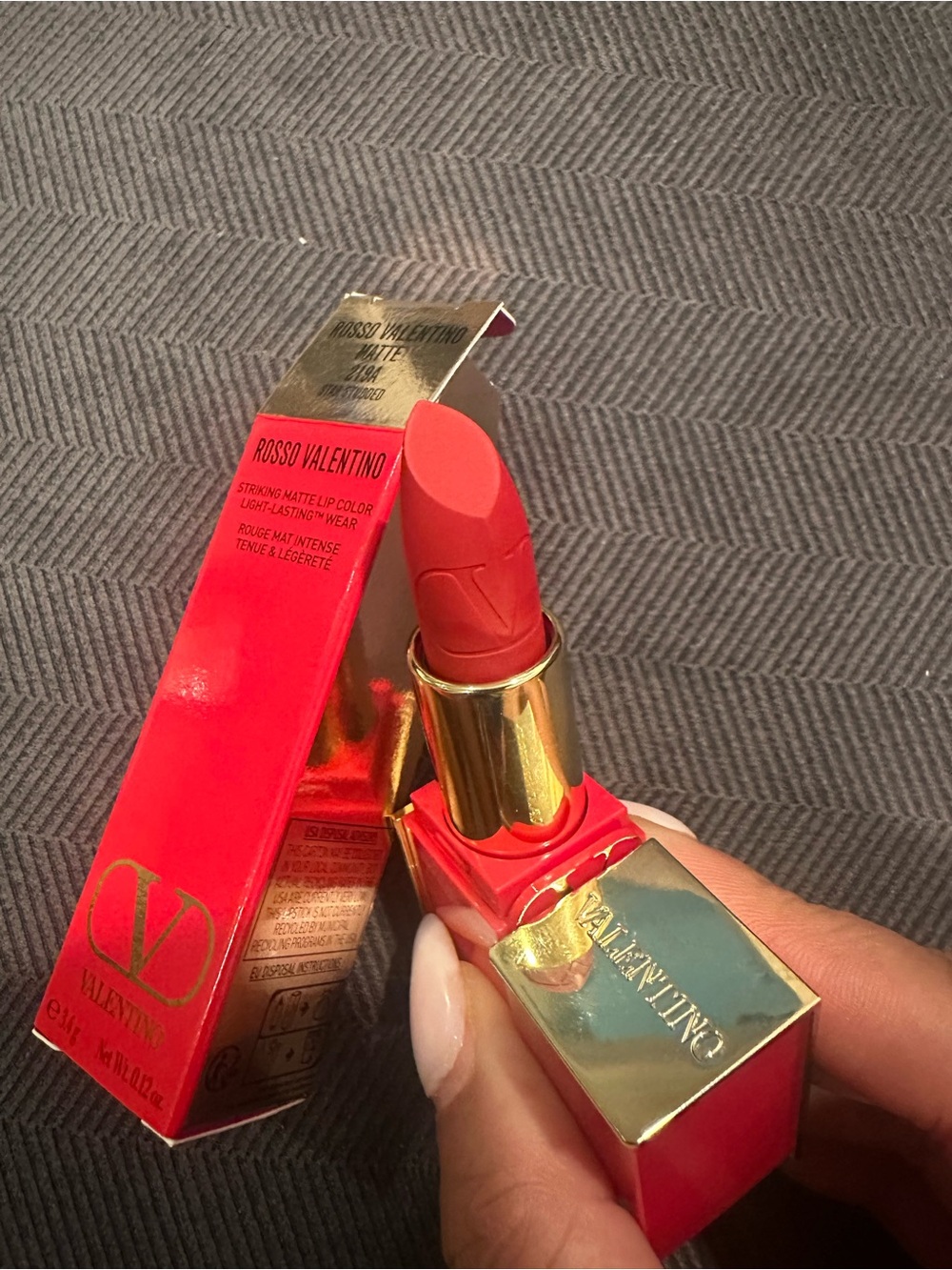 Valentino Rosso Matte Lipstick - Coral Red